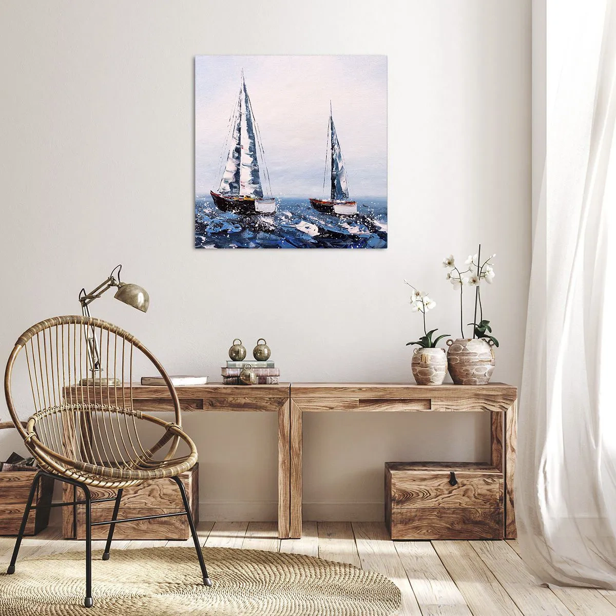 Lærredstryk - Billede på lærred - Vindens broderskab - 60x60 cm