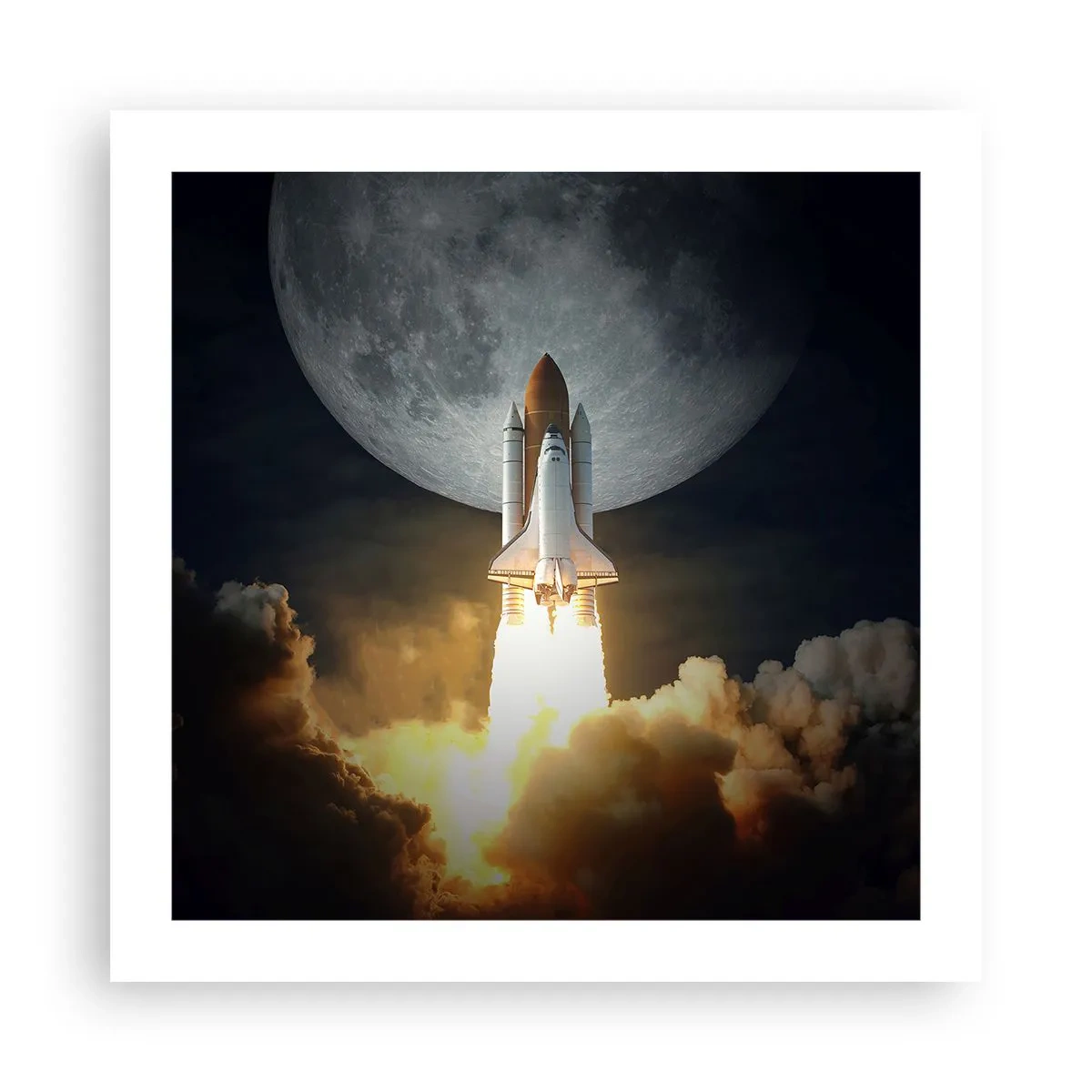 Plakat - Begyndelsen på et overjordisk eventyr - 50x50 cm