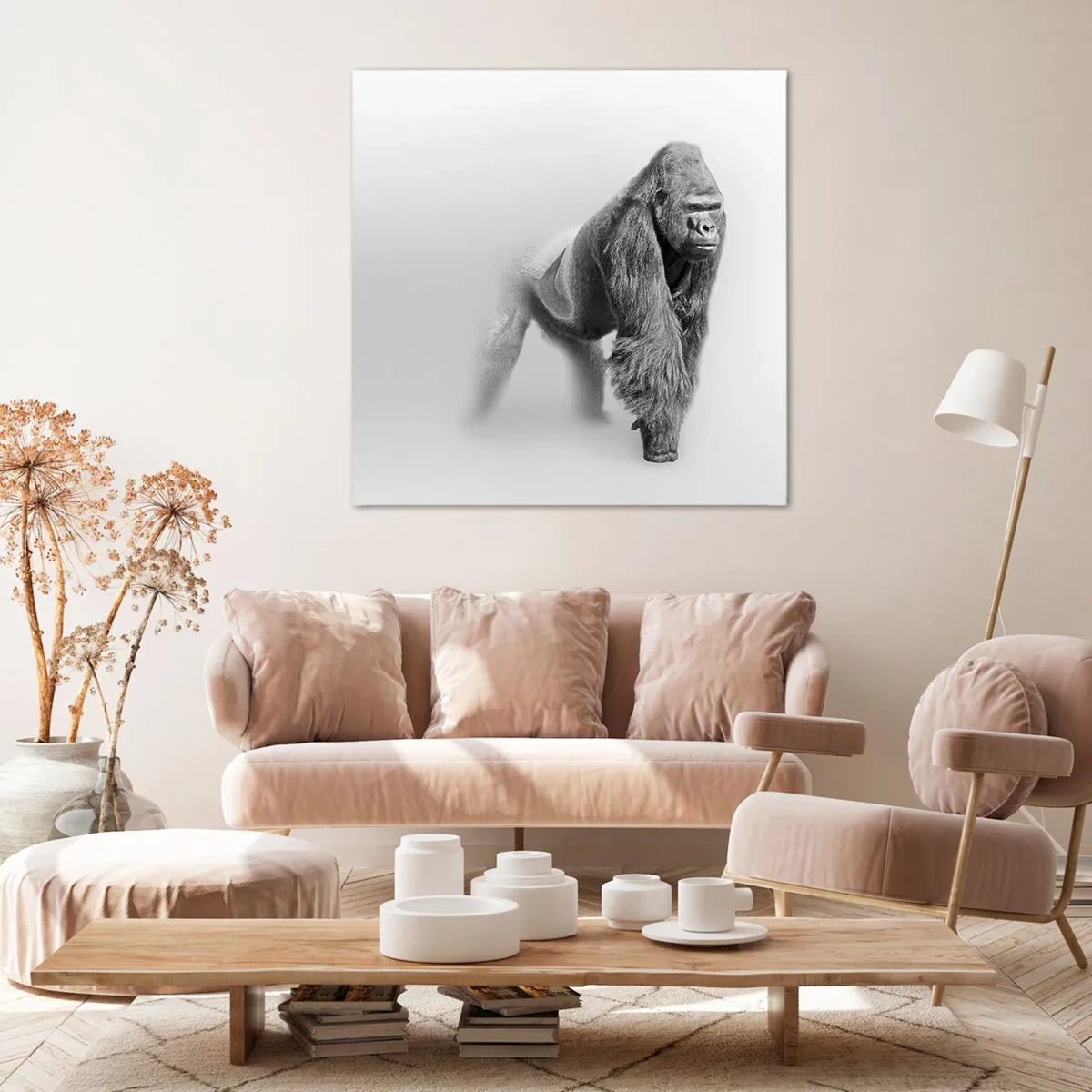 Lærredstryk - Billede på lærred - Selvsikker på sin styrke - 70x70 cm