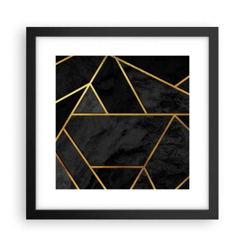 Plakat i sort ramme - Mørke og lys - 30x30 cm