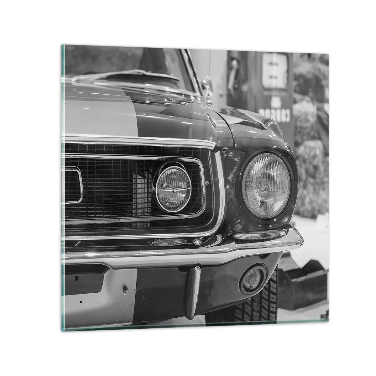 Billede på glas - Hård kørsel - 30x30 cm