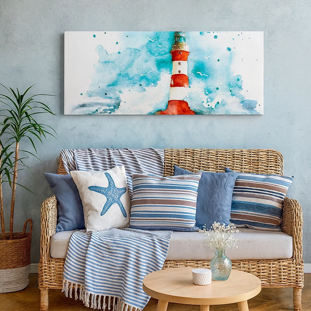 Lærredstryk - Billede på lærred - Elementernes enhed - 30x30 cm