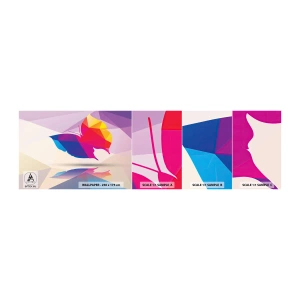 Prøve Fototapet Selvklæbende Deluxe Sticker - Sommerfugl regnbue - Insekter, Sommerfugl, Geometrisk figur - 100x30 cm