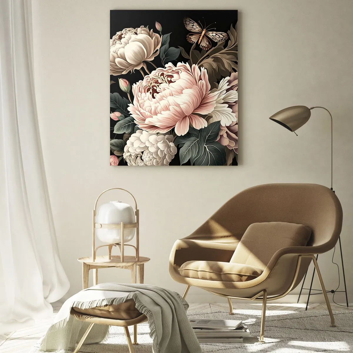 Billede på glas - I barok stil - 70x100 cm