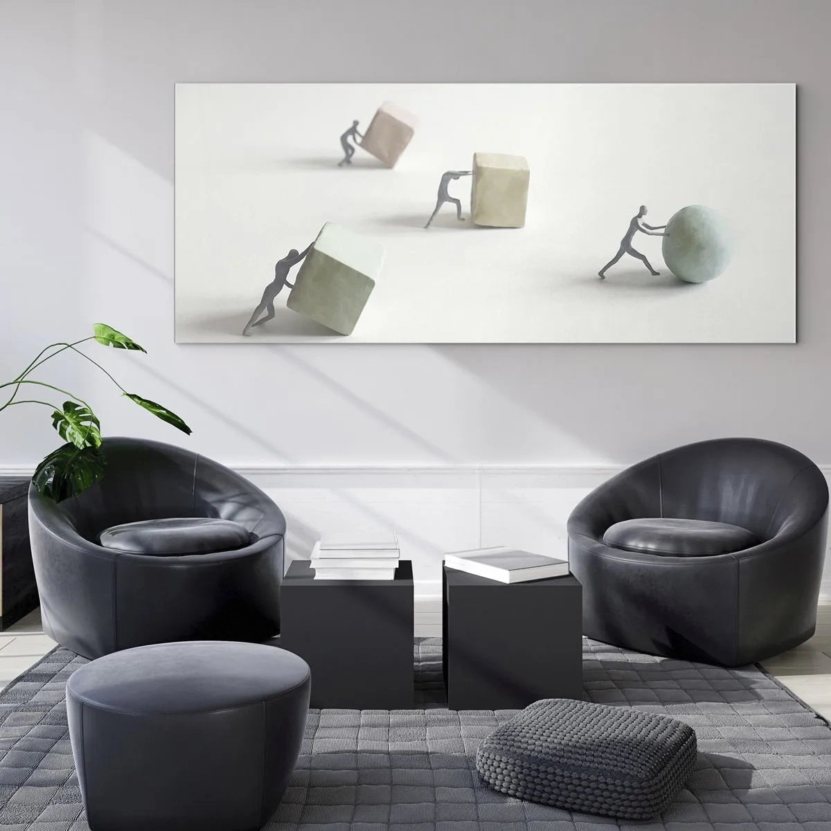 Billede på glas - Selve livet - 90x30 cm