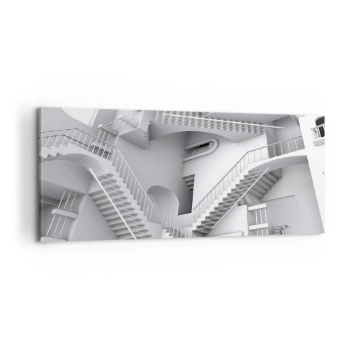 Lærredstryk - Billede på lærred - Rummets paradokser - 100x40 cm