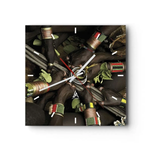 Vægur, Uret - Vi er sammen - 30x30 cm