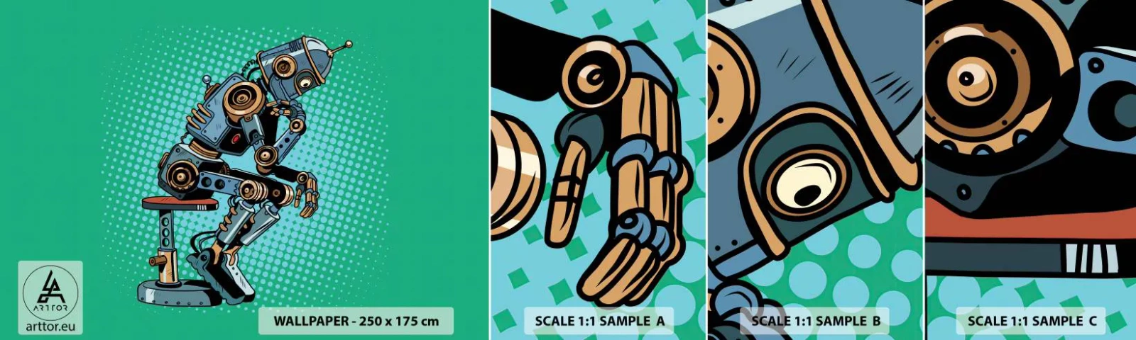 Prøve Fototapet Selvklæbende Deluxe Sticker - Over essensen af