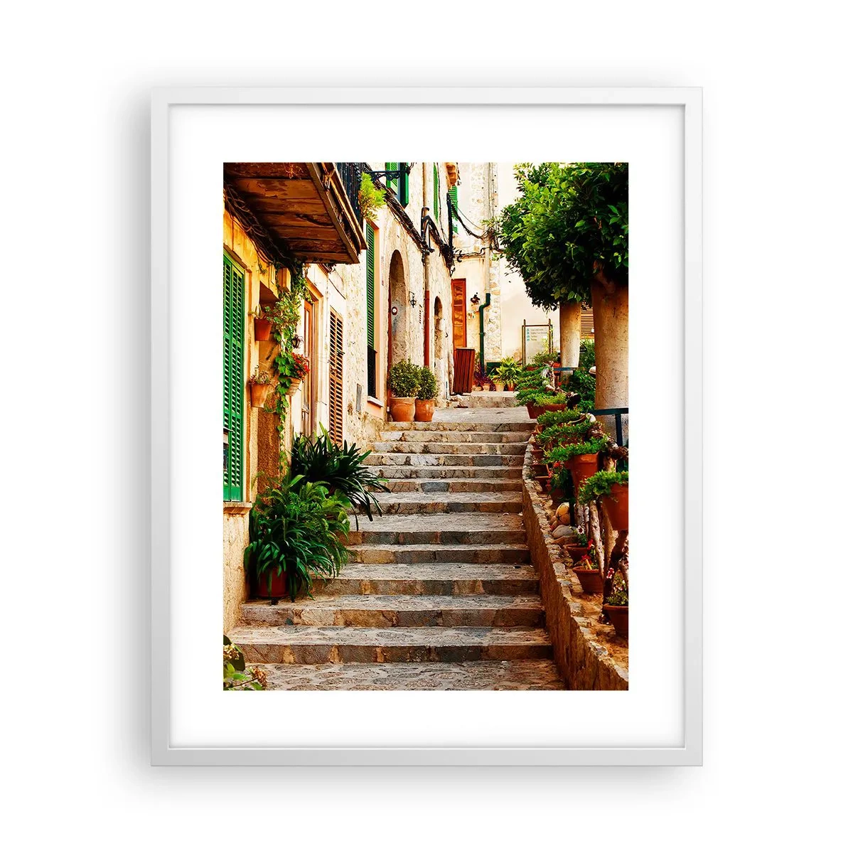 Plakat i hvid ramme - Magien ved en spansk ferie - 40x50 cm