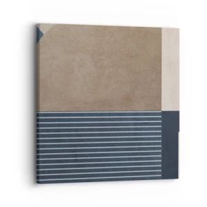 Lærredstryk - Billede på lærred - En komposition af enkelhed og rundhed - 30x30 cm