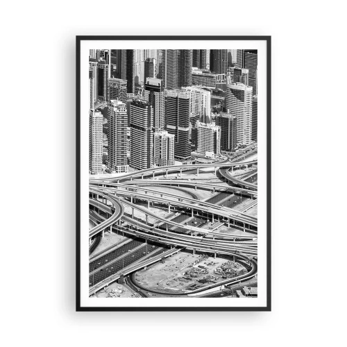 Plakat i sort ramme - Dubai - den umulige by - 70x100 cm