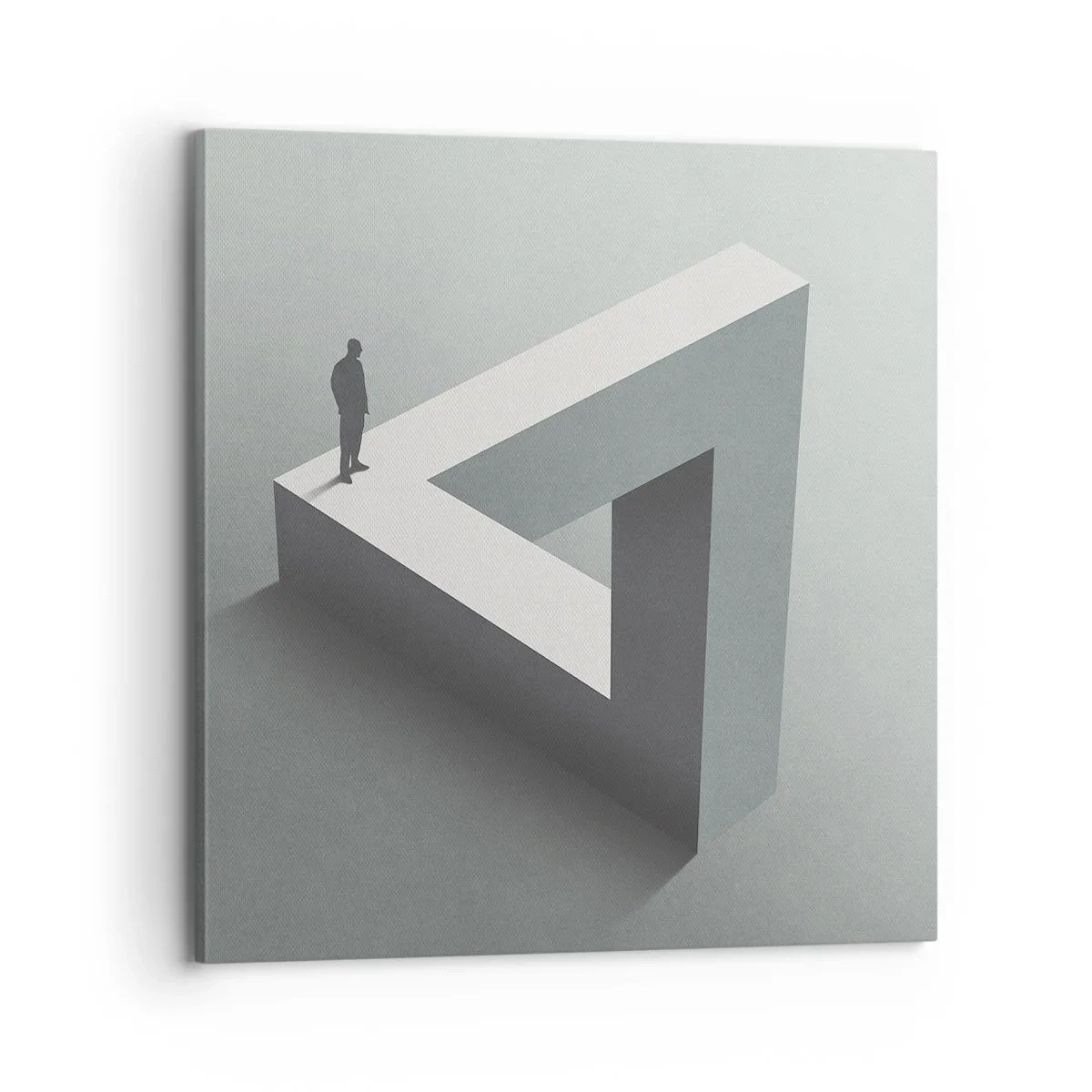 Lærredstryk - Billede på lærred - Og dog er det muligt - 70x70 cm