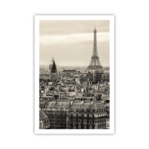 Plakat - Over Paris' hustage - 61x91 cm