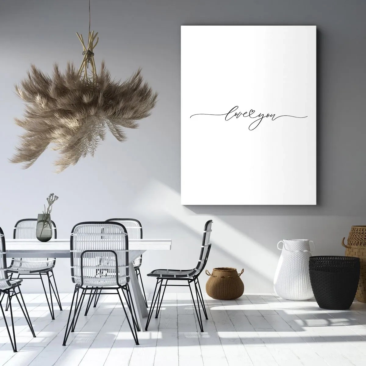 Lærredstryk - Billede på lærred - Sort og hvid - 50x70 cm