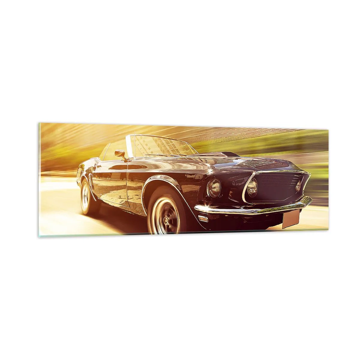 Billede på glas - 1967 - en legende vender tilbage - 90x30 cm