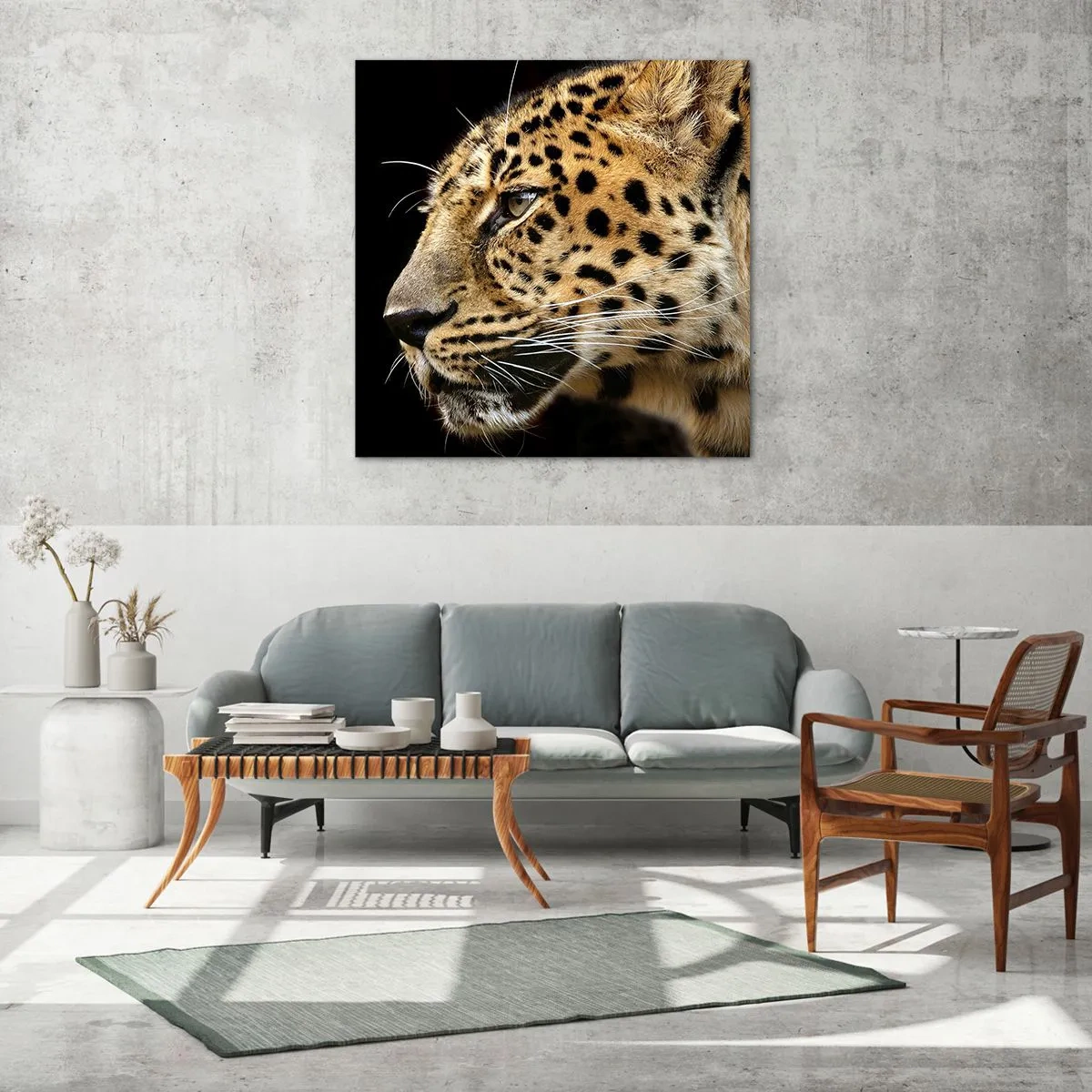 Billede på glas - Rolig, fokuseret, klar - 50x50 cm