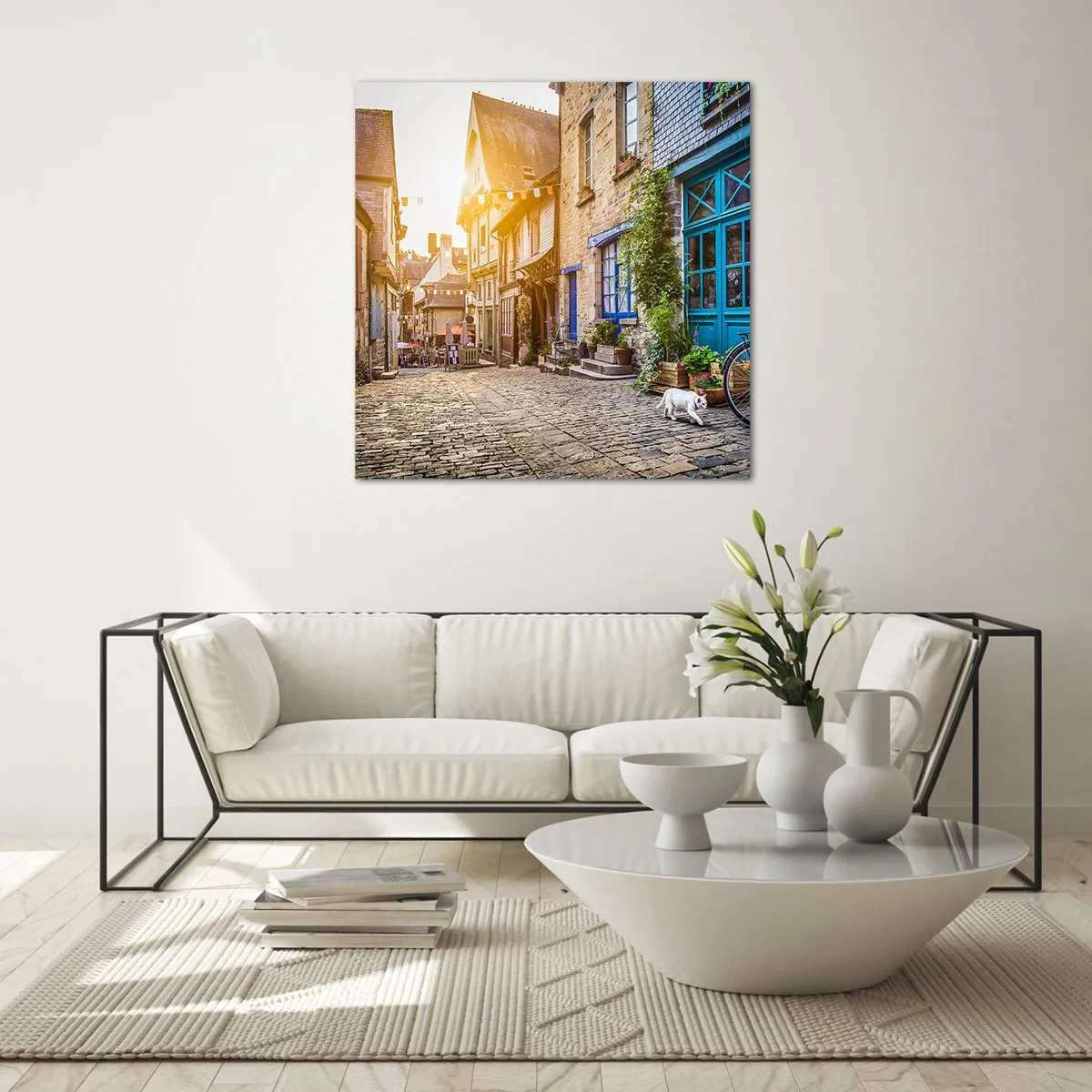 Billede på glas - Byens hvide spøgelse - 30x30 cm