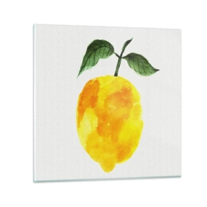 Billede på glas - Hvordan man kender smagen af solen - 30x30 cm