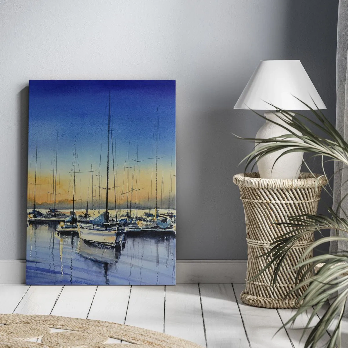 Lærredstryk - Billede på lærred - Slutningen på en god dag - 50x70 cm