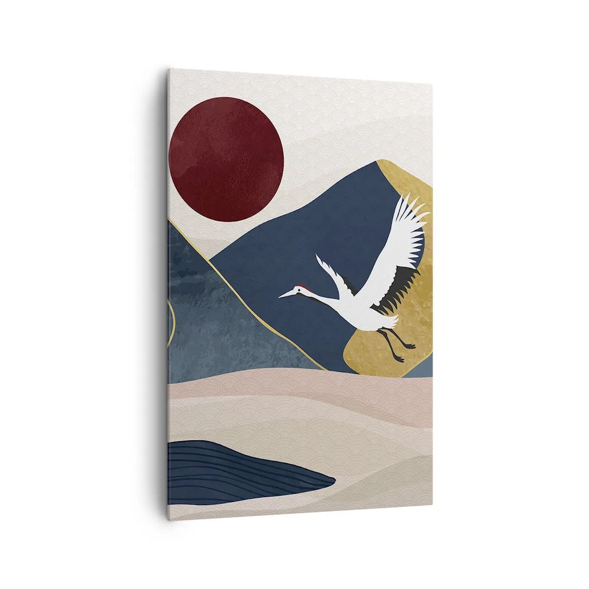 Lærredstryk - Billede på lærred - Og dagen er igen FLØJET af sted - 80x120 cm