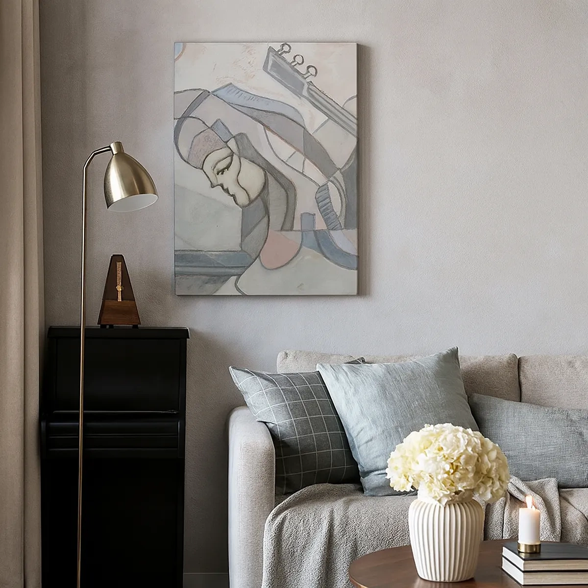 Lærredstryk - Billede på lærred - I musikkens kraft - 50x70 cm