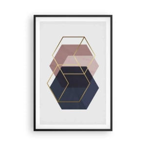 Plakat i sort ramme - Styrken ved enkelhed - 61x91 cm