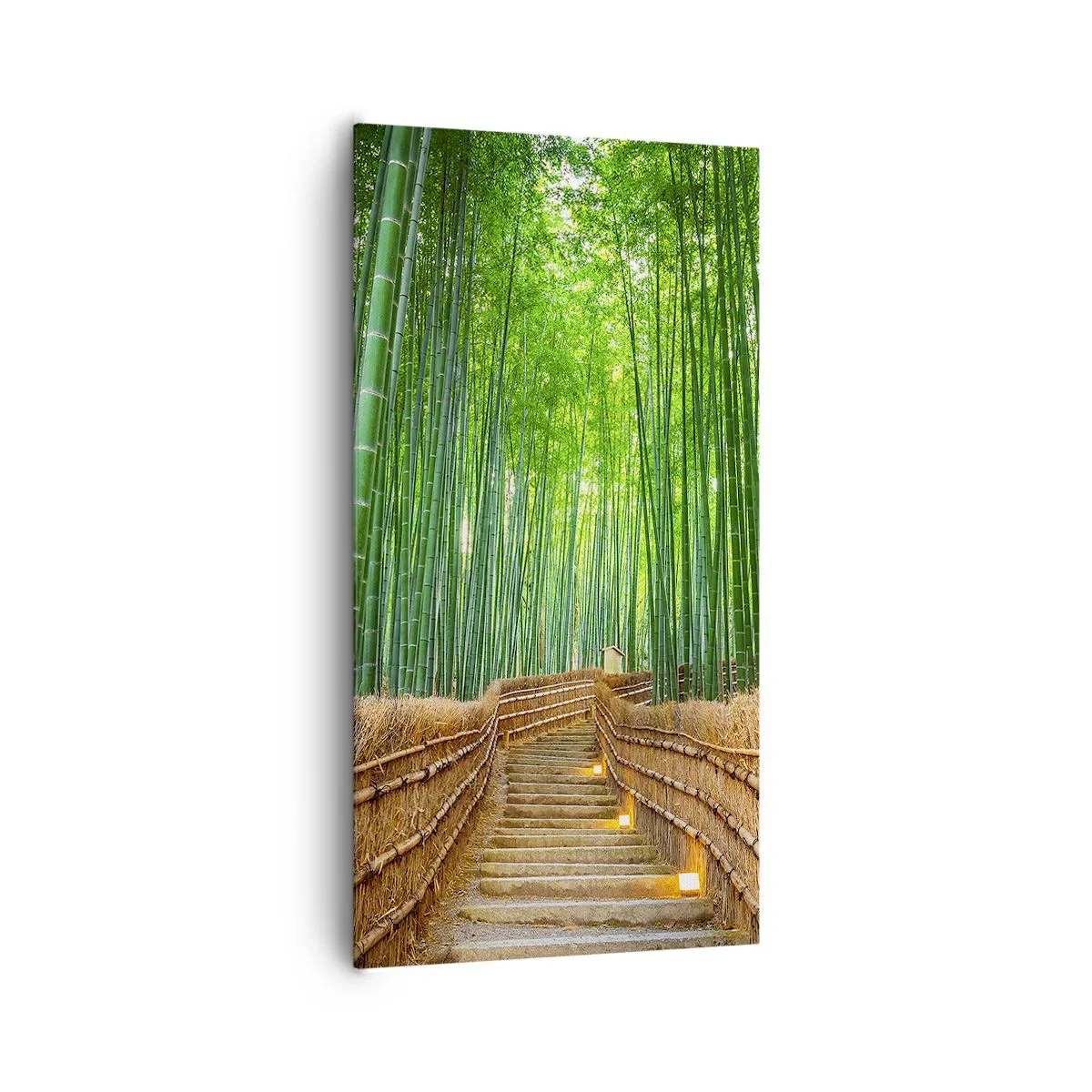 Lærredstryk - Billede på lærred - Essensen af den asiatiske natur - 65x120 cm