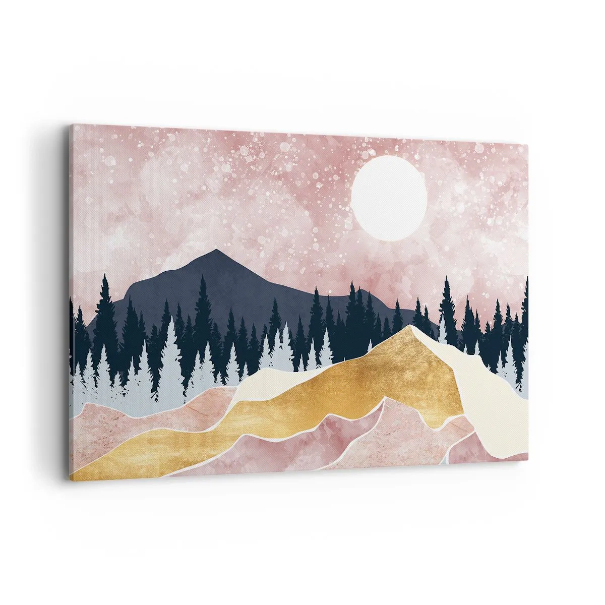 Lærredstryk - Billede på lærred - Nattevagt - 120x80 cm