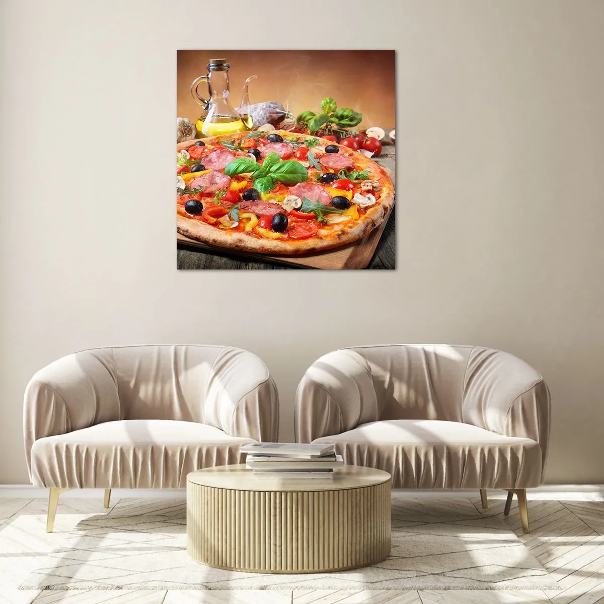 Billede på glas - Med en ægte italiensk smag - 30x30 cm