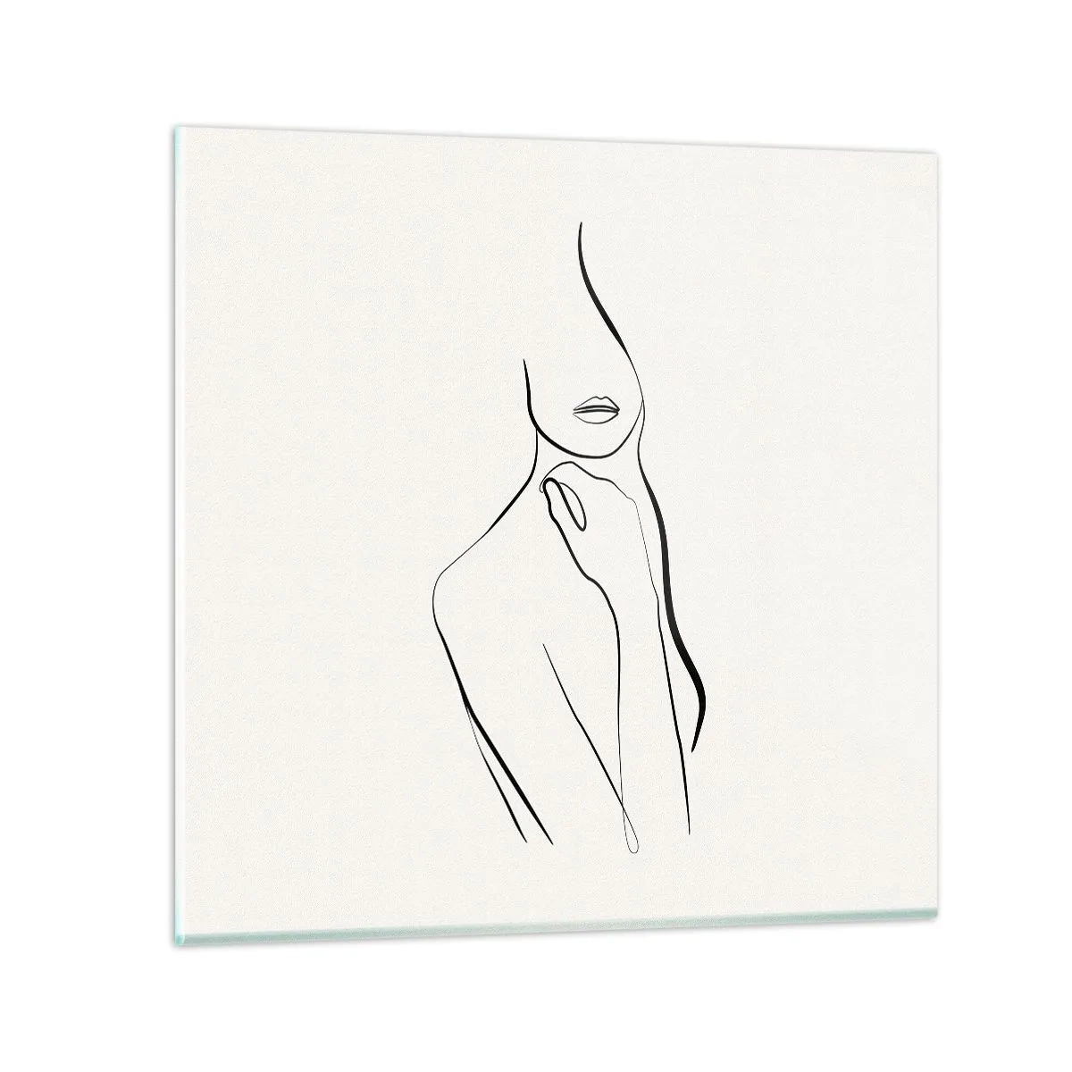 Billede på glas - Bølge af melankoli - 50x50 cm