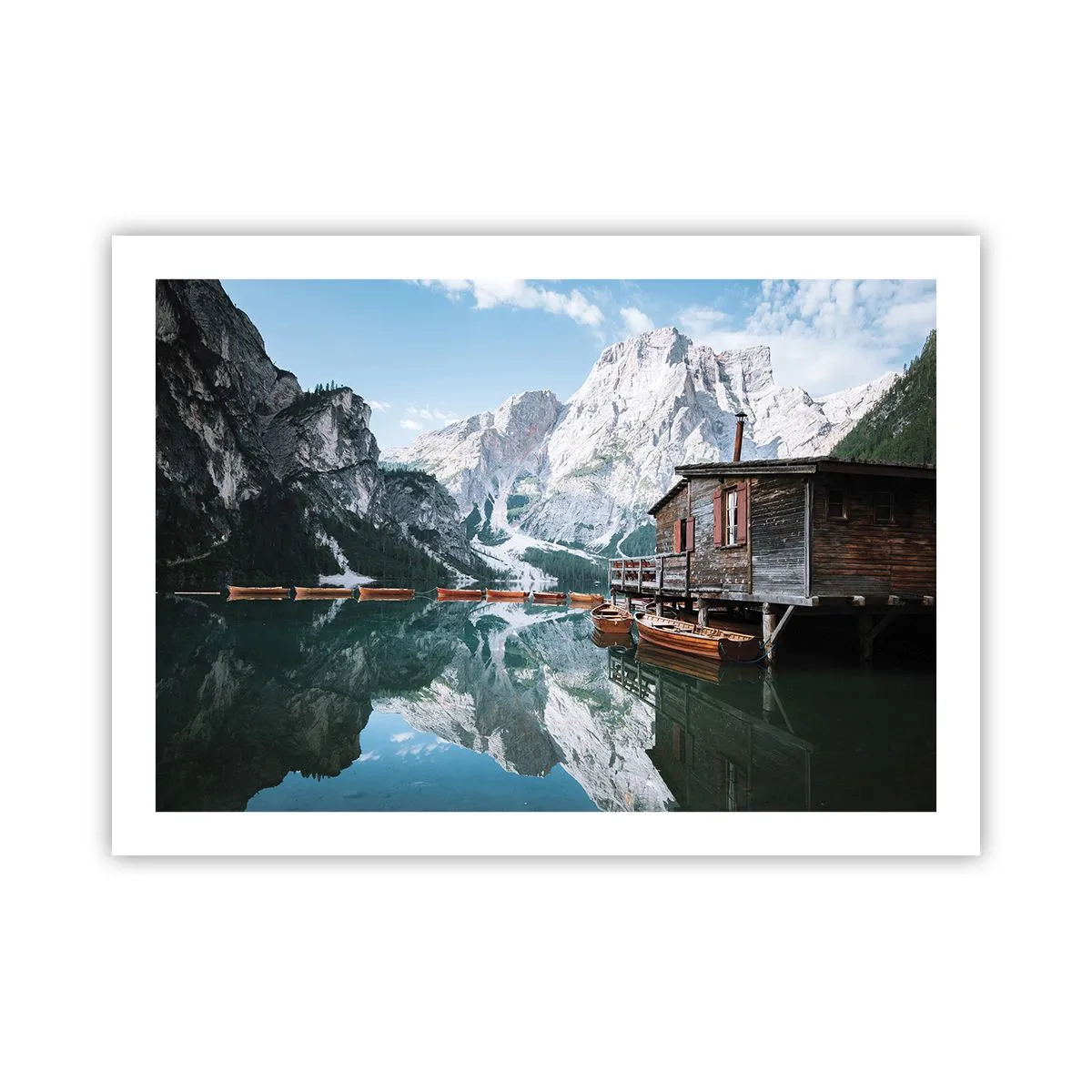 Plakat - Krystalklar bjergmorgen - 70x50 cm