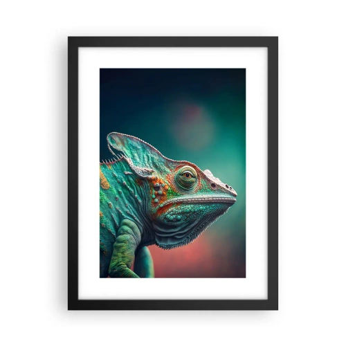 Plakat i sort ramme - Kan du se mig? Ikke godt... - 30x40 cm