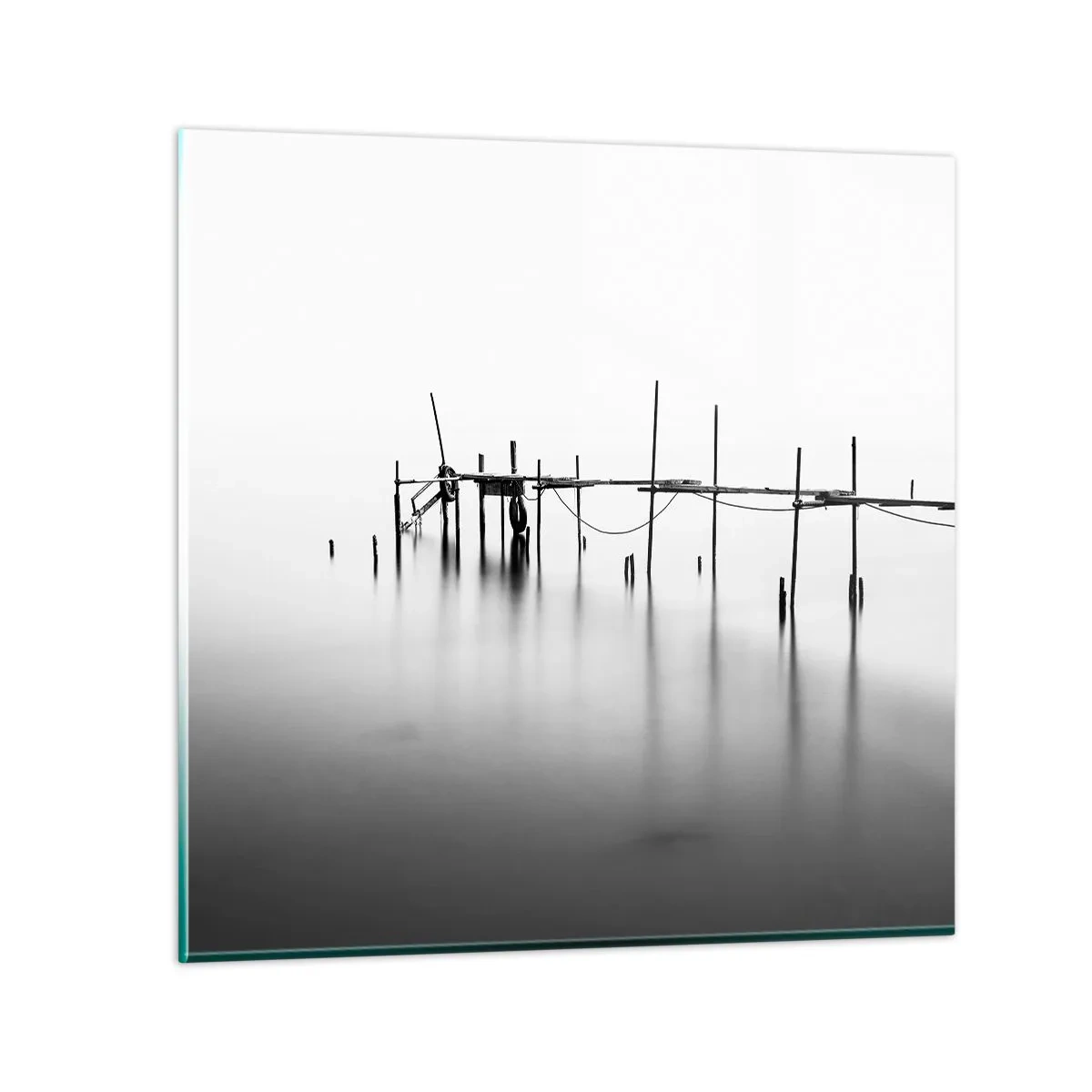 Billede på glas - Hvad nu, hvis verden ikke eksisterer? - 30x30 cm