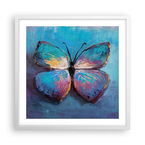 Plakat i hvid ramme - I sin fulde pragt - 50x50 cm