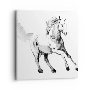 Lærredstryk - Billede på lærred - Utæmmet sjæl - 40x40 cm