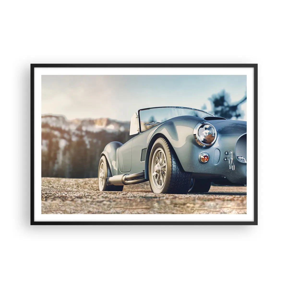 Plakat i sort ramme - Fordi stil betyder noget - 100x70 cm