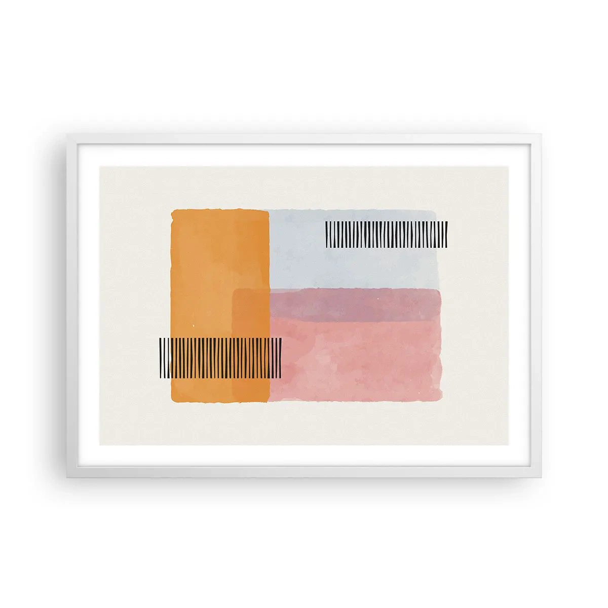 Plakat i hvid ramme - Fra hjørne til hjørne - 70x50 cm