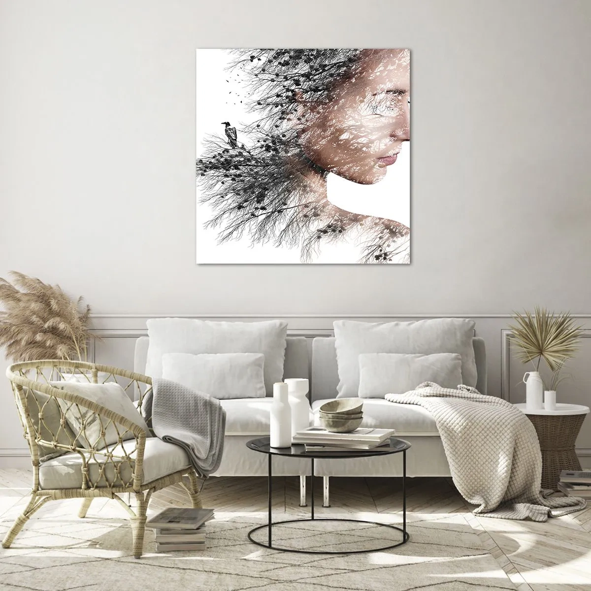 Billede på glas - Skovens ånd - 50x50 cm