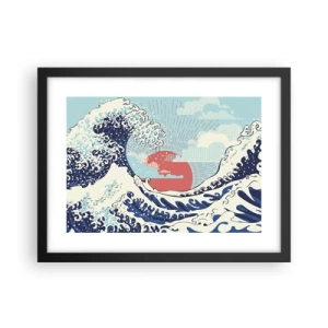 Plakat i sort ramme - Fra japanske inspirationer - 40x30 cm