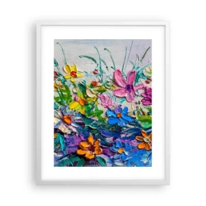 Plakat i hvid ramme - Overhovedet ikke et stilleben - 40x50 cm