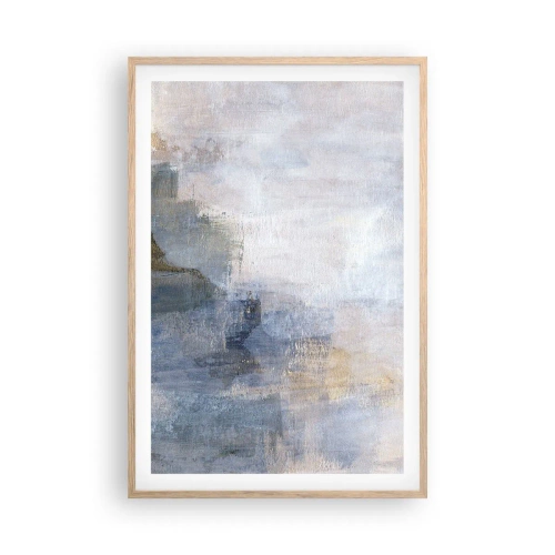 Plakat i ramme af lyst egetræ - Farvetoner og akkorder - 61x91 cm