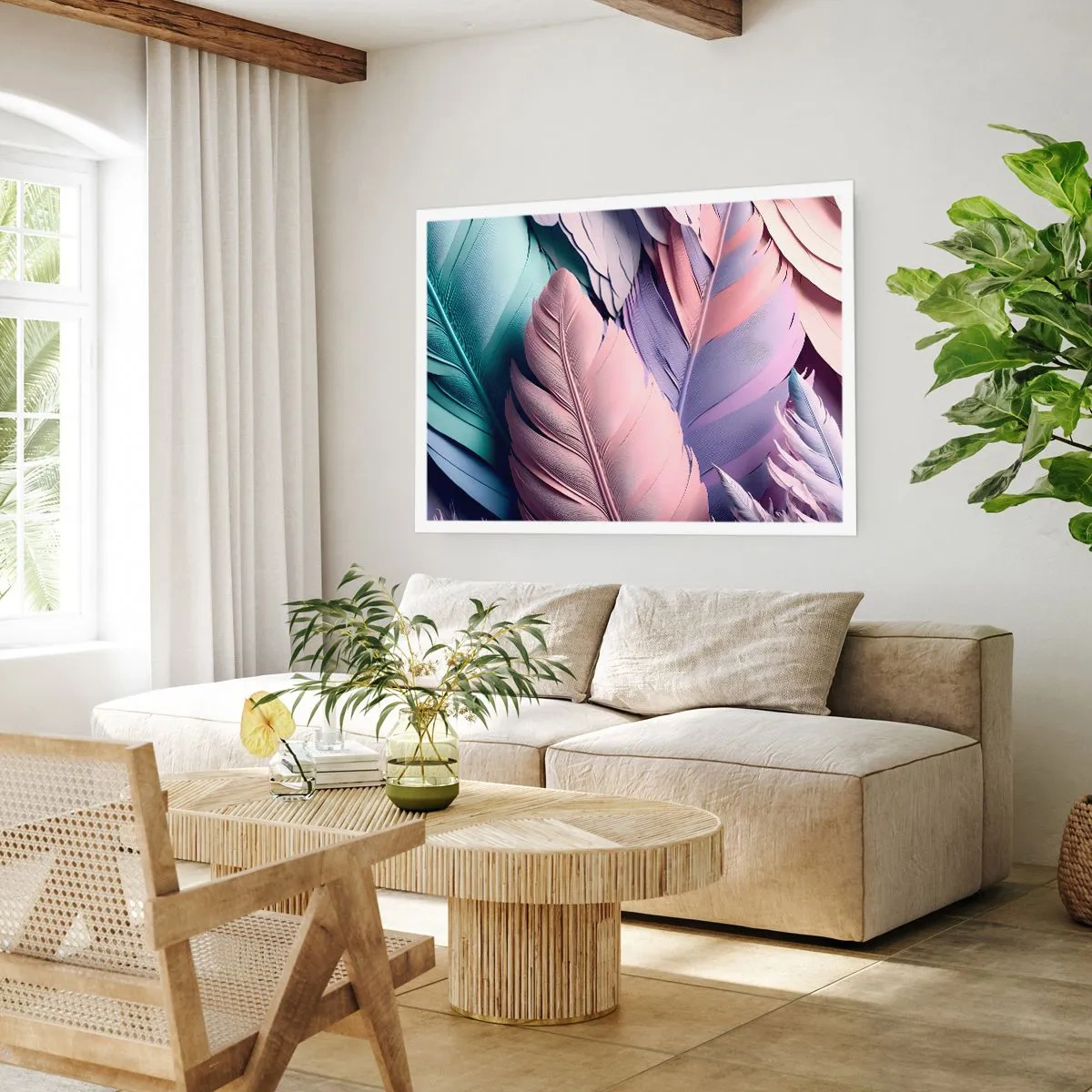 Plakat - Chik fugl - 100x70 cm