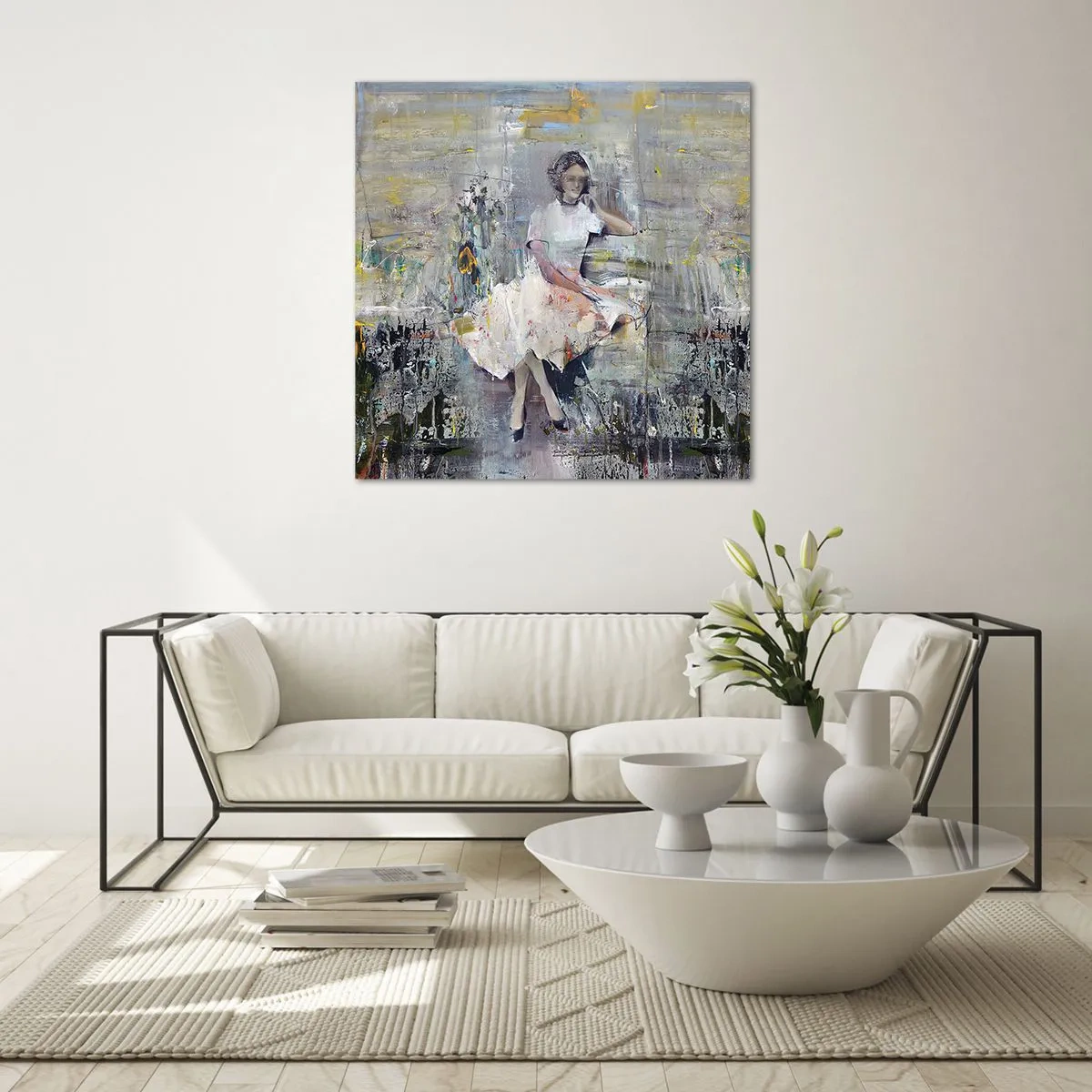 Billede på glas - Klassisk og moderne - 70x70 cm