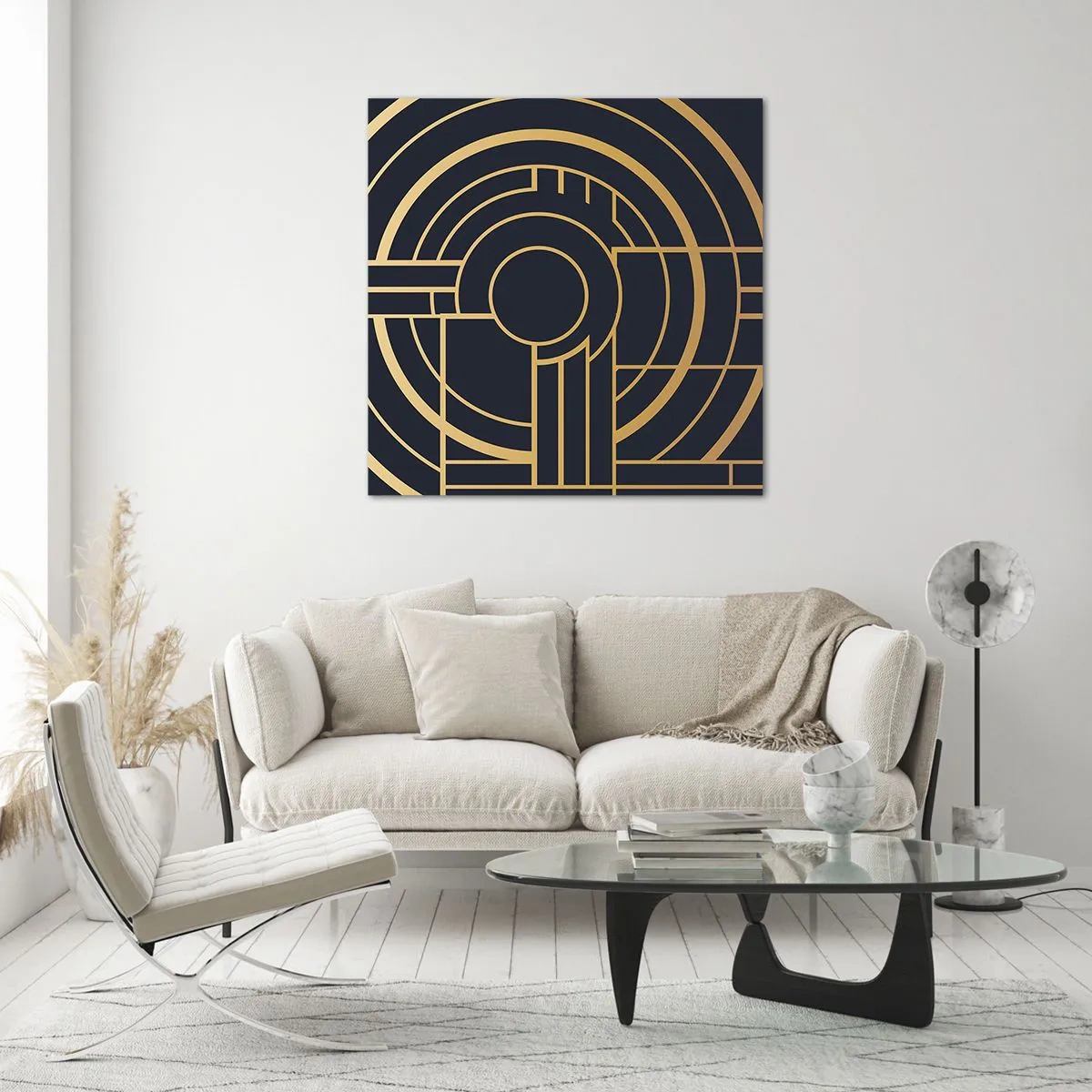 Billede på glas - At vende tingene på hovedet - 60x60 cm