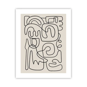 Plakat - På sporet - 40x50 cm