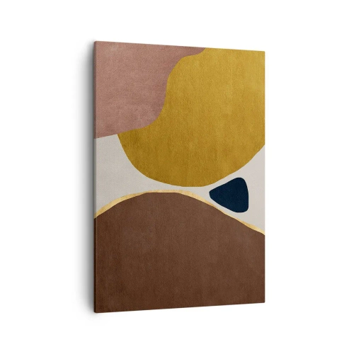 Lærredstryk - Billede på lærred - Abstraktion - et sted i rummet - 50x70 cm