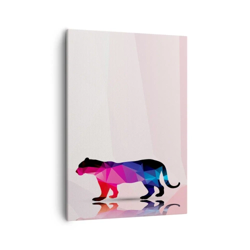 Lærredstryk - Billede på lærred - Diamant panter - 50x70 cm