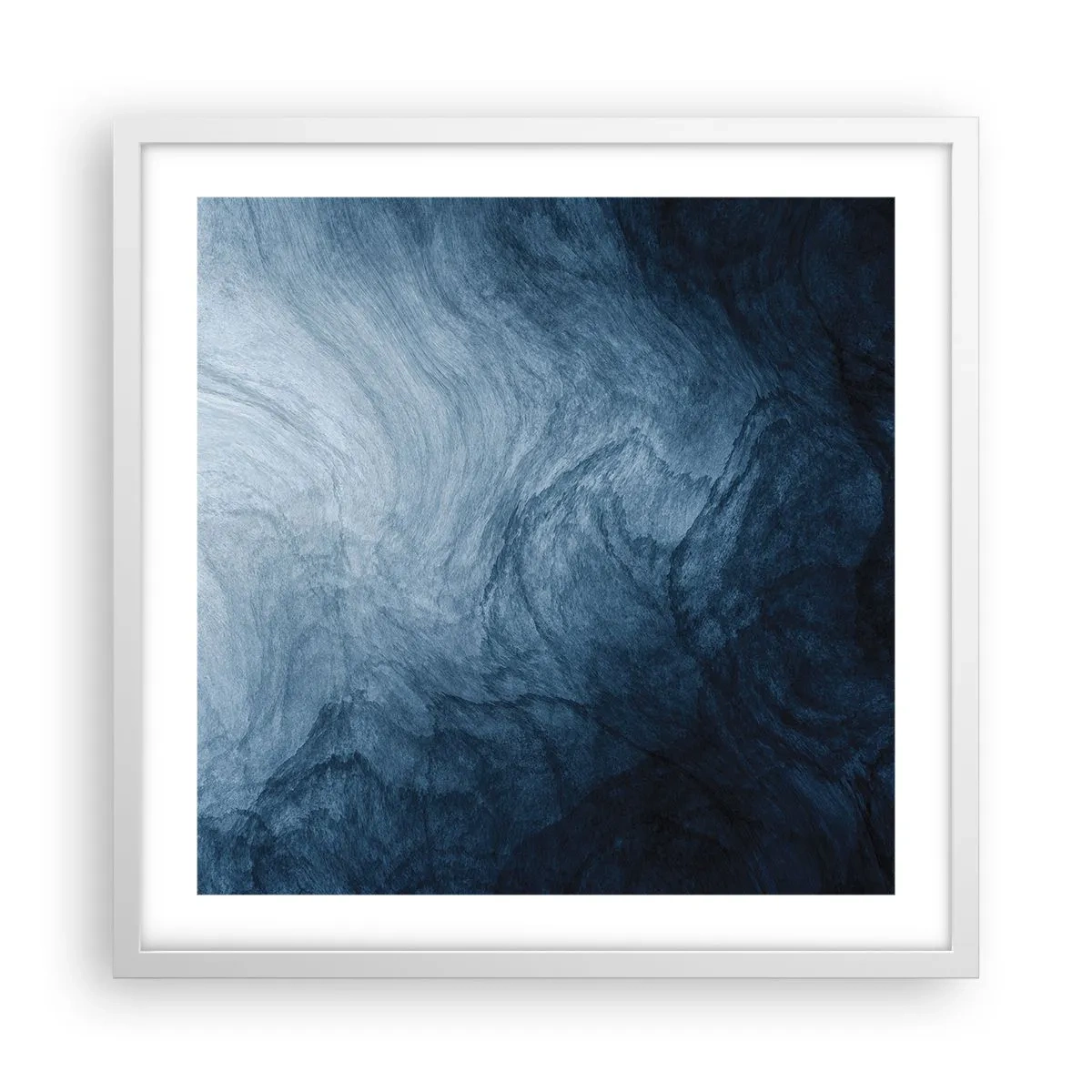 Plakat i hvid ramme - Ind i dybet - 50x50 cm