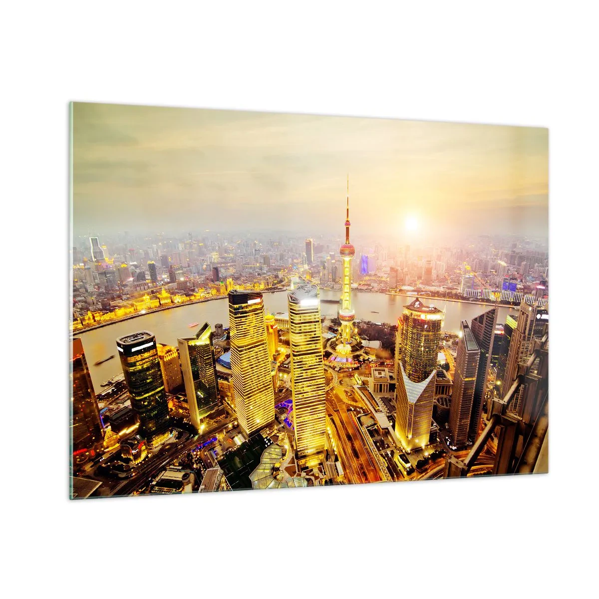 Billede på glas - Den asiatiske drøm - 100x70 cm