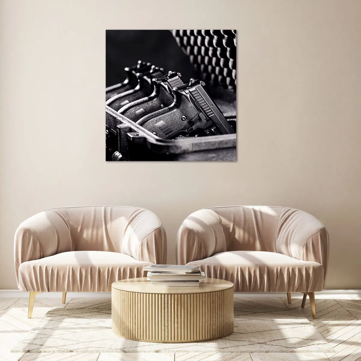 Billede på glas - Sport for mænd - 30x30 cm